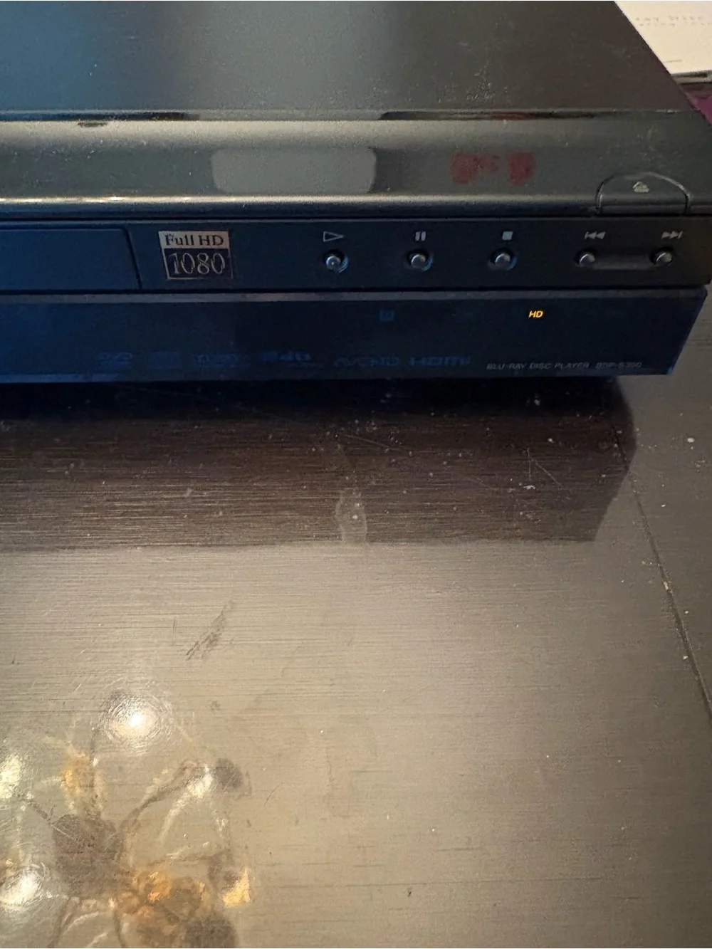 Sony Blu-ray Disc Player Manual with Black Cable